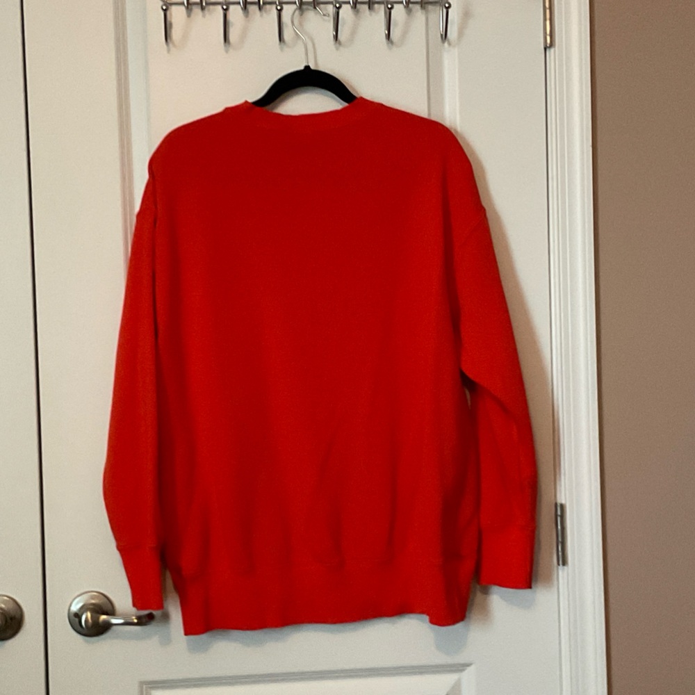 Nike Coral Sweatshirt and Joggers Set with White Swooshes - Picture 4 of 7
